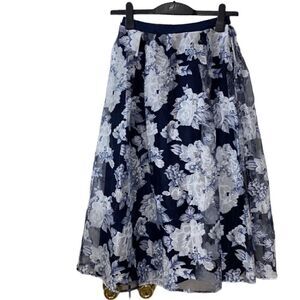 Nanette Lepore Girls Floral Print Skirt (Size L/14)
